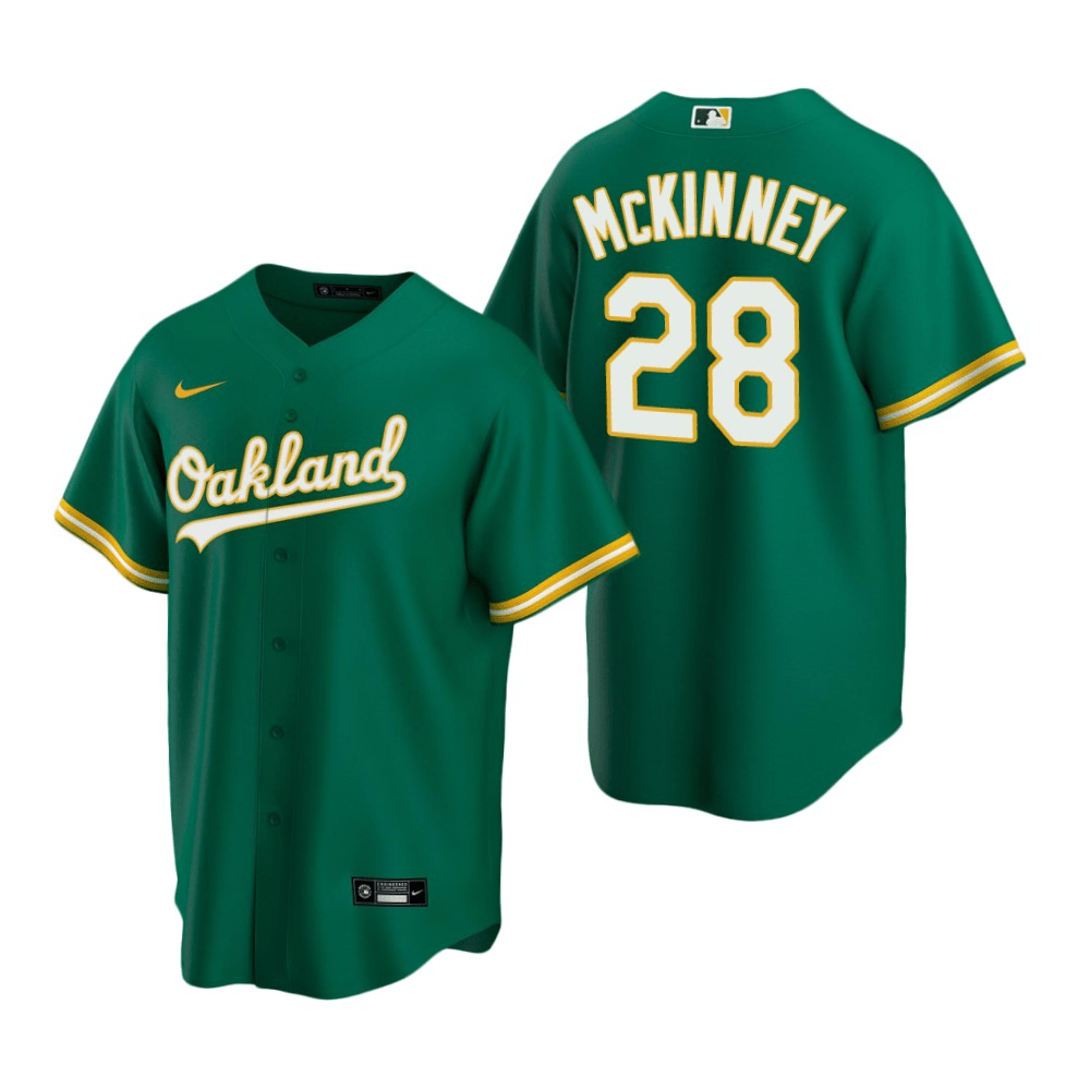 Billy McKinney Oakland Athletics Alternate Green Baseball Player Jersey