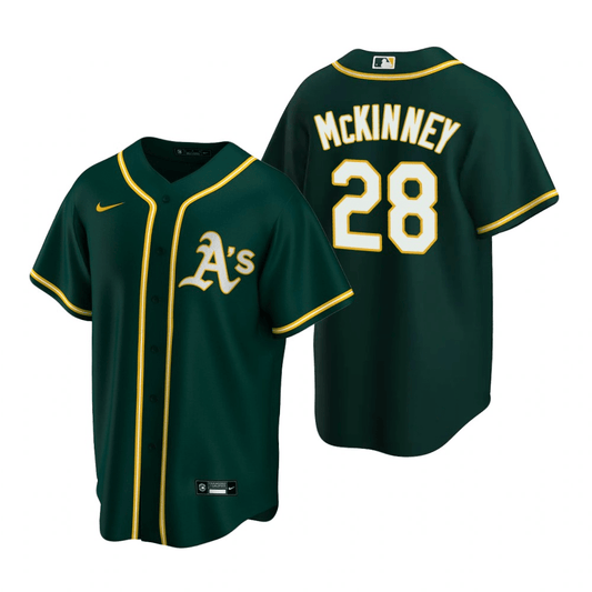 Billy McKinney Oakland Athletics Alternate Green Baseball Player Jersey