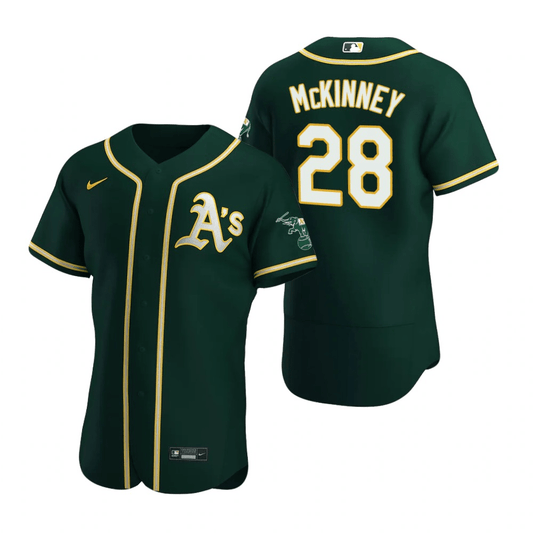 Billy McKinney Oakland Athletics Alternate Green Baseball Player Jersey