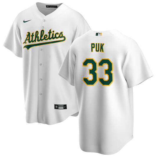 A.J. Puk Oakland Athletics Home White Baseball Player Jersey