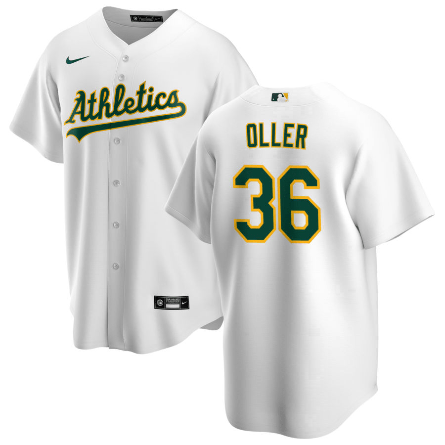 Adam Oller Oakland Athletics Home White Baseball Player Jersey