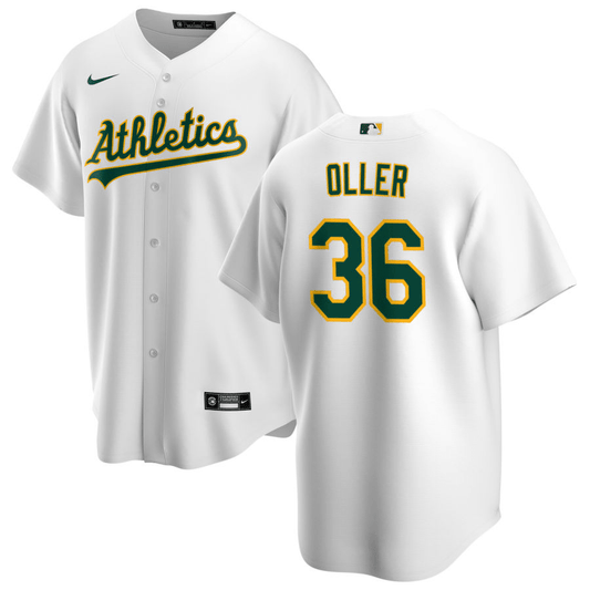 Adam Oller Oakland Athletics Home White Baseball Player Jersey
