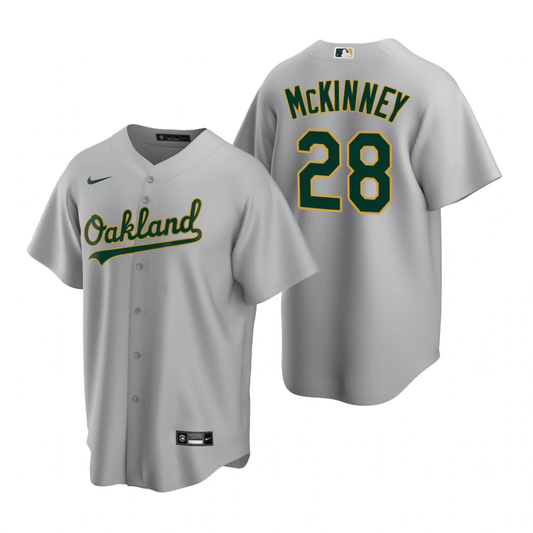 Billy McKinney Oakland Athletics Road Gray Baseball Player Jersey
