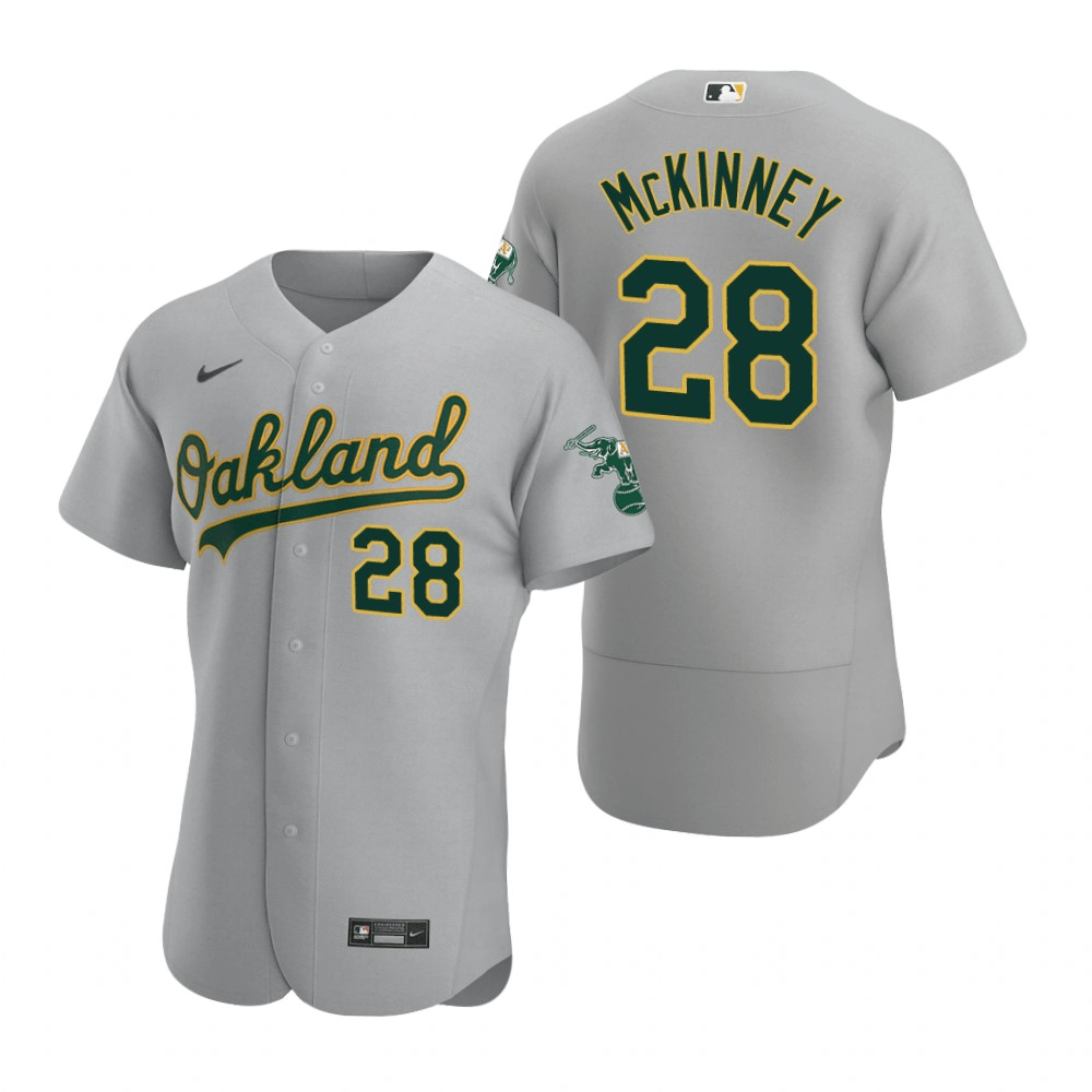 Billy McKinney Oakland Athletics Road Gray Baseball Player Jersey
