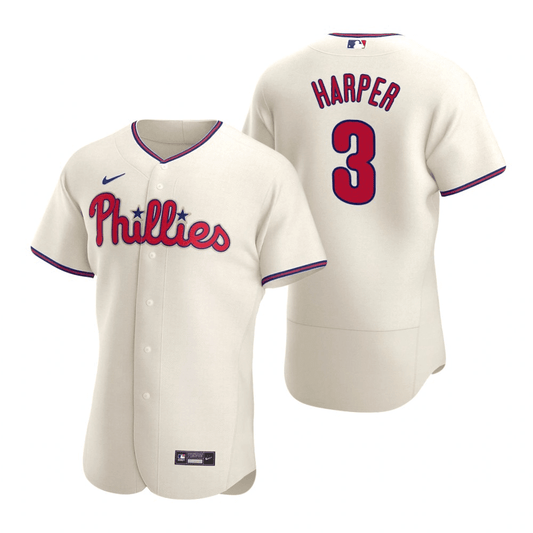 Bryce Harper Philadelphia Phillies Alternate Cream Baseball Player Jersey