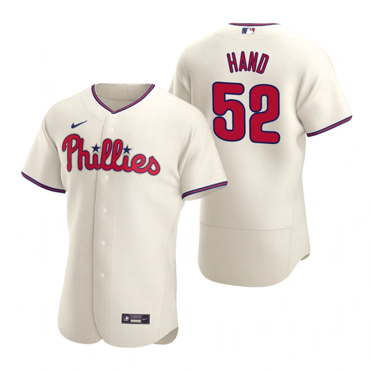 Brad Hand Philadelphia Phillies Alternate Cream Baseball Player Jersey