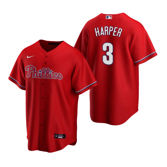 Bryce Harper Philadelphia Phillies Alternate Red Baseball Player Jersey
