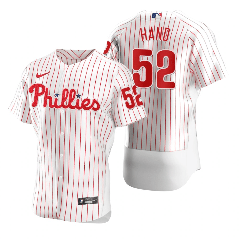 Brad Hand Philadelphia Phillies Home White Baseball Player Jersey