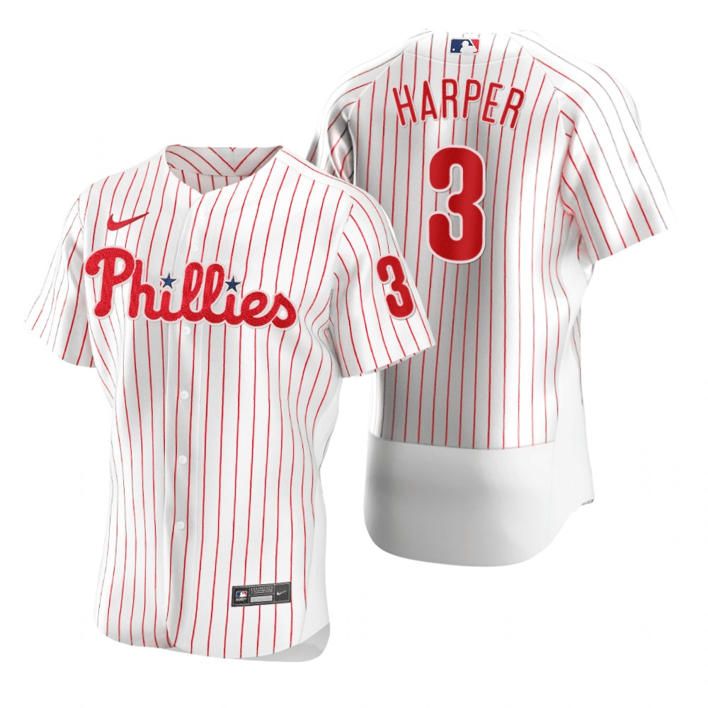 Bryce Harper Philadelphia Phillies Home White Baseball Player Jersey