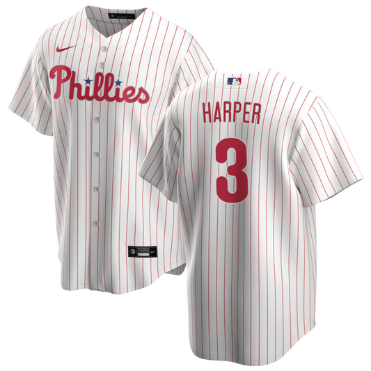 Bryce Harper Philadelphia Phillies Home White Baseball Player Jersey