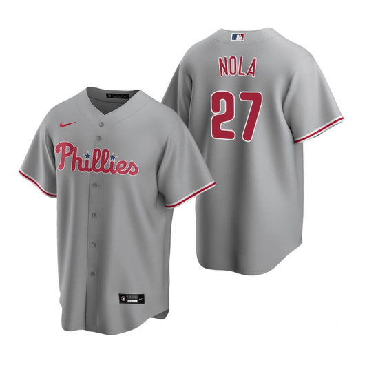 Aaron Nola Philadelphia Phillies Road Gray Baseball Player Jersey