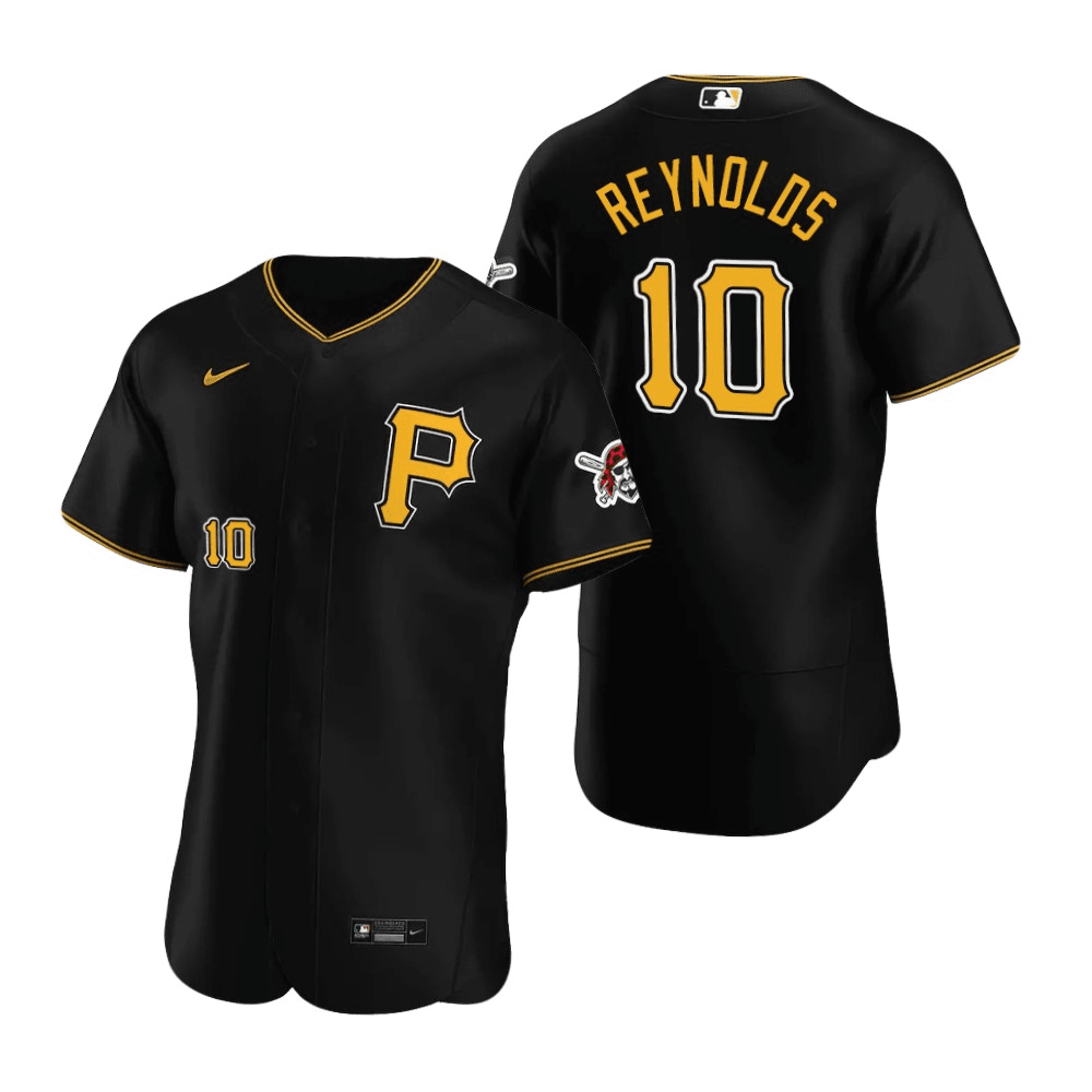 Bryan Reynoldski Pittsburgh Pirates Alternate Black Baseball Player Jersey