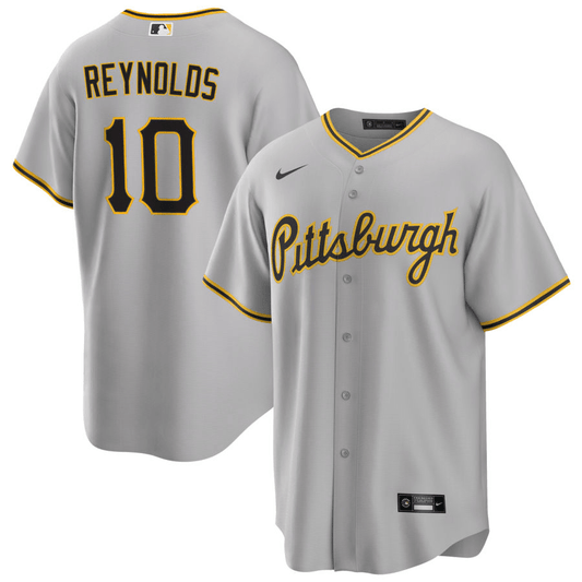 Bryan Reynolds Pittsburgh Pirates Road Gray Baseball Player Jersey