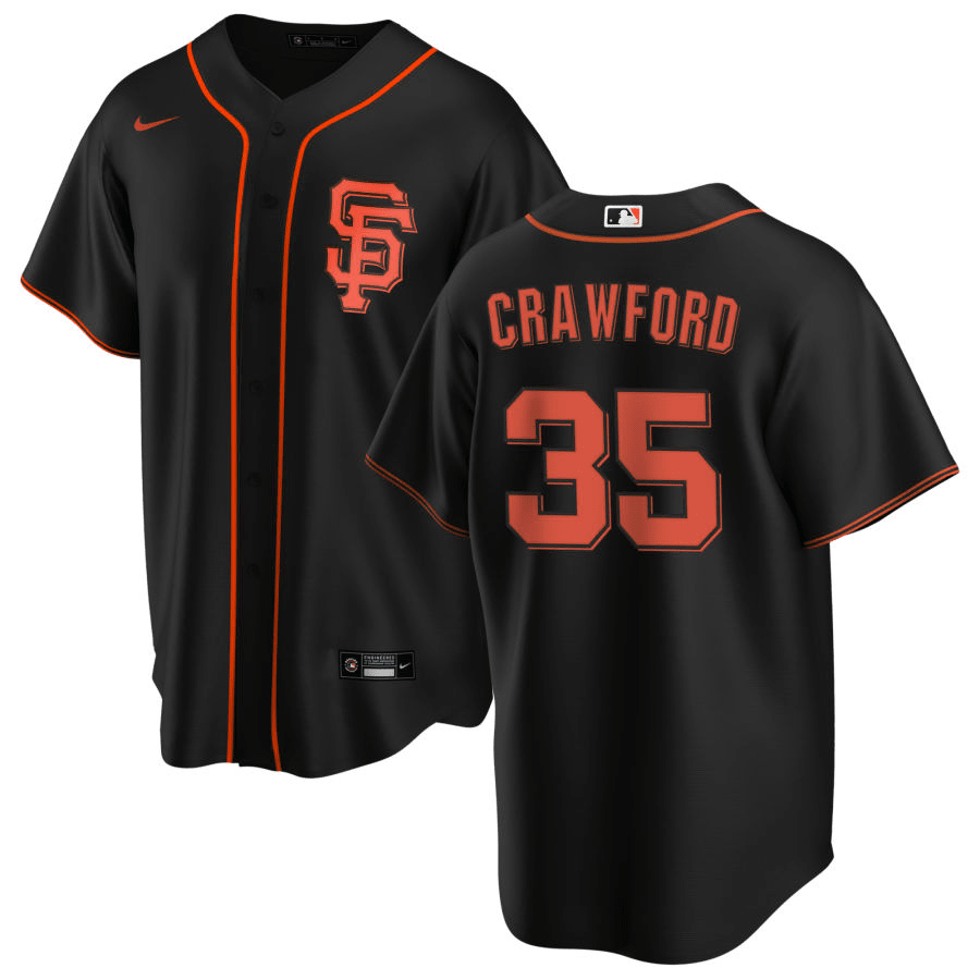 Brandon Crawford San Francisco Giants Alternate Black Baseball Player Jersey