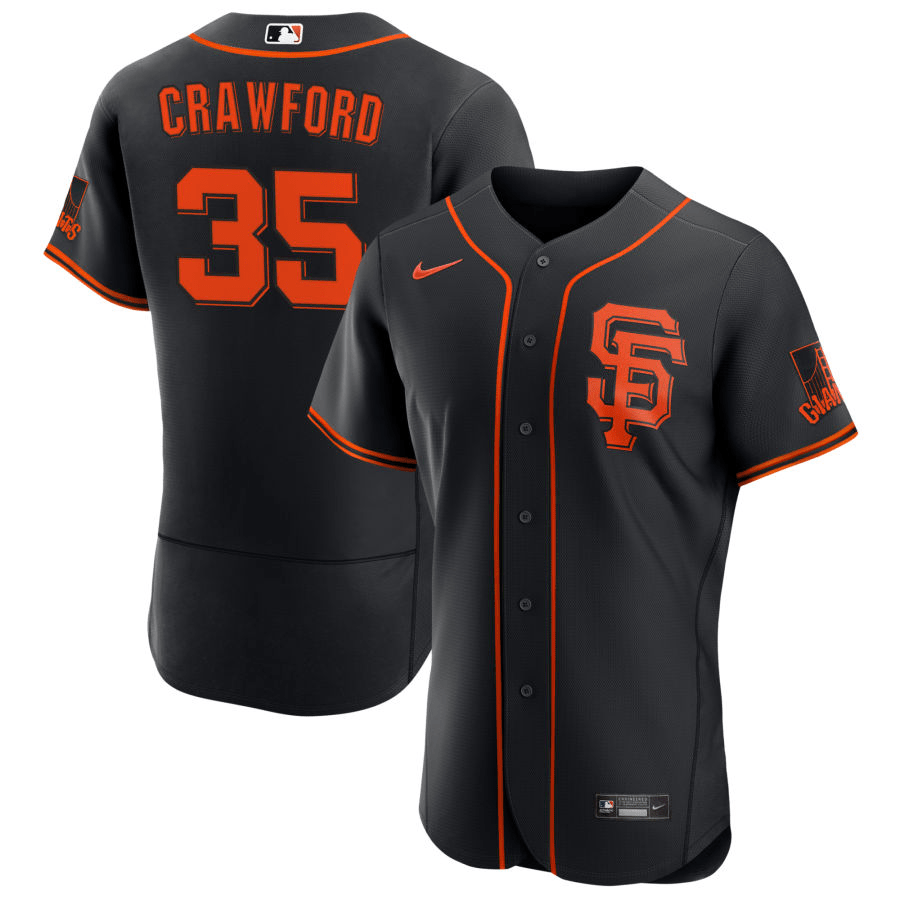 Brandon Crawford San Francisco Giants Alternate Black Baseball Player Jersey