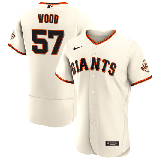 Alex Wood San Francisco Giants Home Cream Baseball Player Jersey