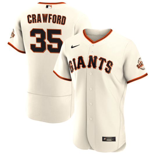 Brandon Crawford San Francisco Giants Home Cream Baseball Player Jersey