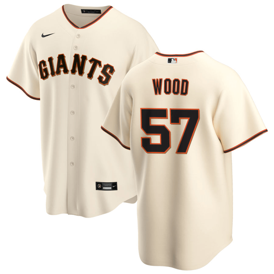 Alex Wood San Francisco Giants Home Cream Baseball Player Jersey