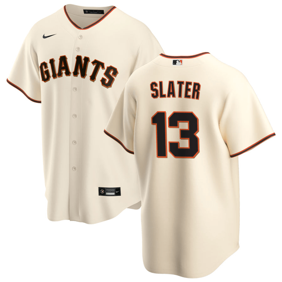 Austin Slater San Francisco Giants Home Cream Baseball Player Jersey