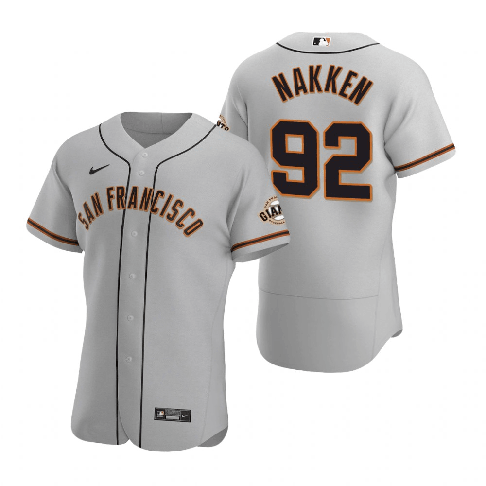 Alyssa Nakken San Francisco Giants Road Gray Baseball Player Jersey