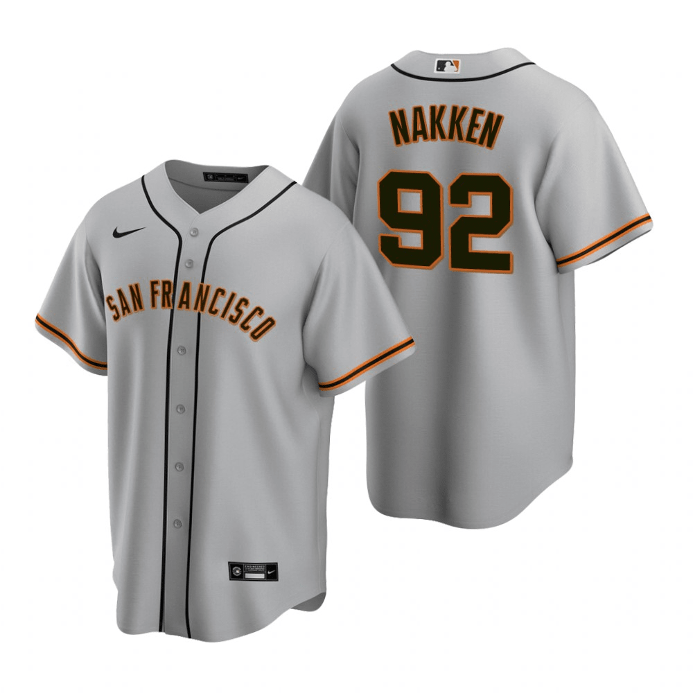 Alyssa Nakken San Francisco Giants Road Gray Baseball Player Jersey