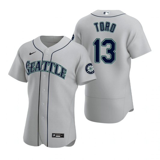 Abraham Toro Seattle Mariners Road Gray Baseball Player Jersey