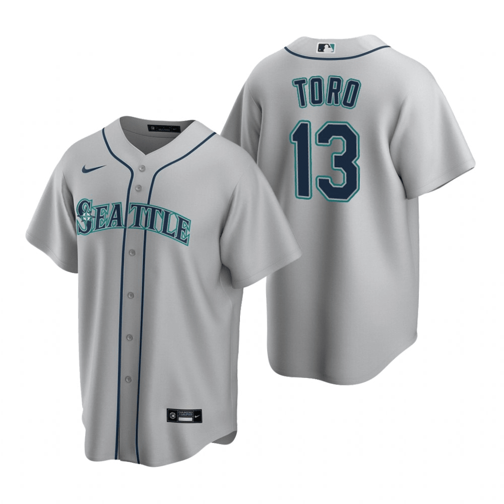 Abraham Toro Seattle Mariners Road Gray Baseball Player Jersey