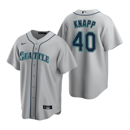 Andrew Knapp Seattle Mariners Road Gray Baseball Player Jersey