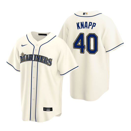 Andrew Knapp Seattle Mariners Alternate Cream Baseball Player Jersey