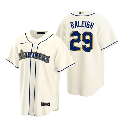 Cal Raleigh Seattle Mariners Alternate Cream Baseball Player Jersey