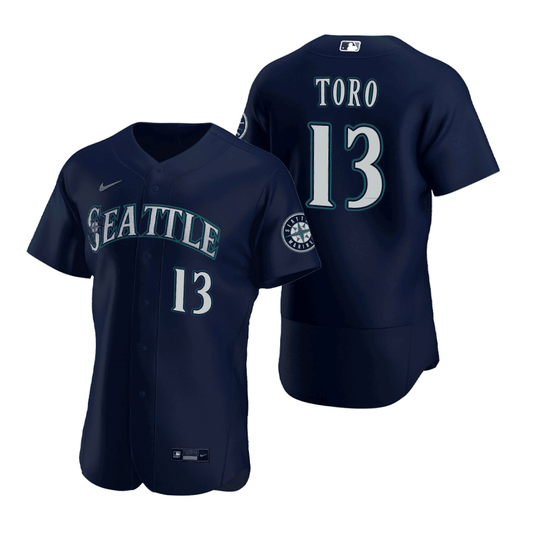 Abraham Toro Seattle Mariners Alternate Navy Baseball Player Jersey
