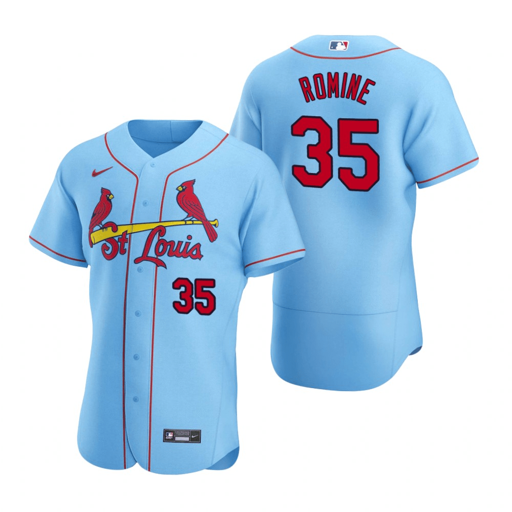 Austin Romine St. Louis Cardinals Alternate Blue Baseball Player Jersey
