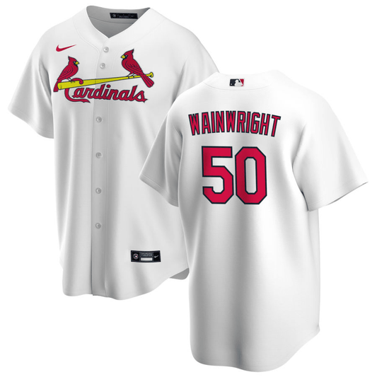 Adam Wainwright St. Louis Cardinals Home White Baseball Player Jersey