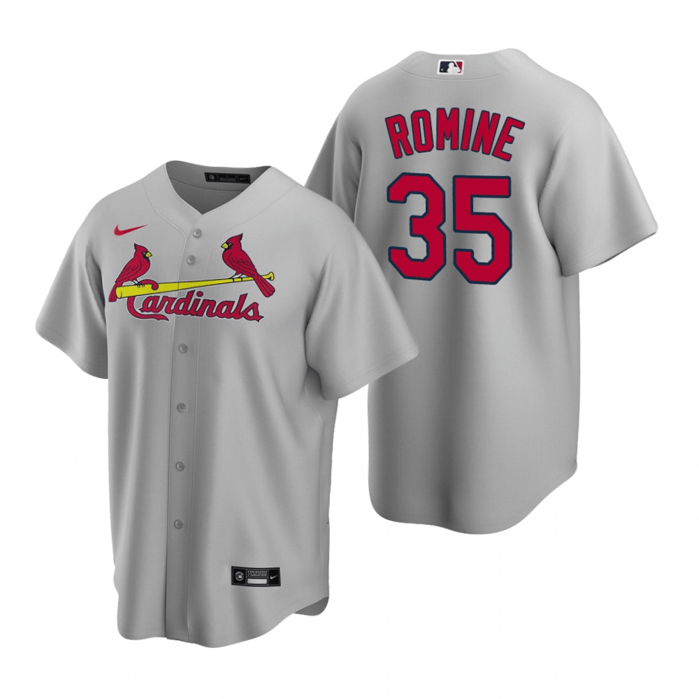 Austin Romine St. Louis Cardinals Road Gray Baseball Player Jersey