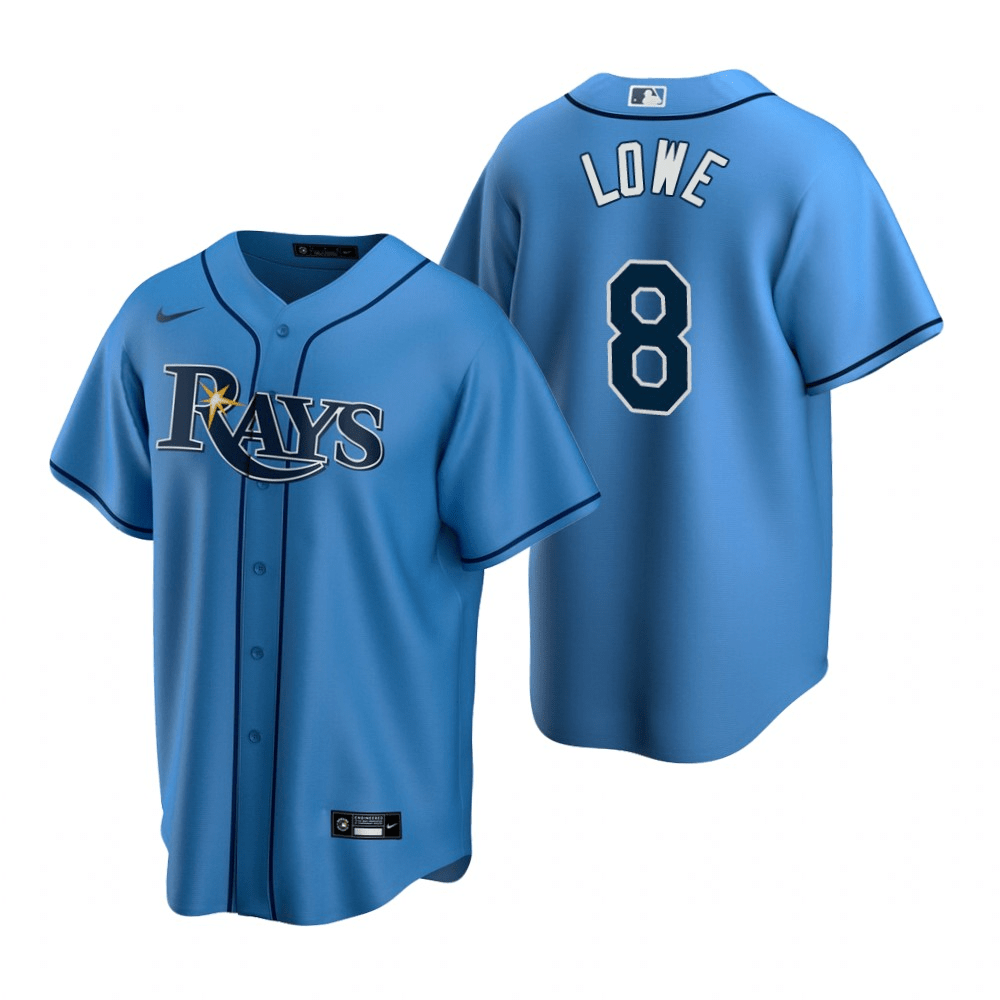Brandon Lowe Tampa Bay Rays Alternate Blue Baseball Player Jersey
