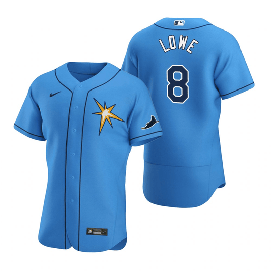 Brandon Lowe Tampa Bay Rays Alternate Blue Baseball Player Jersey