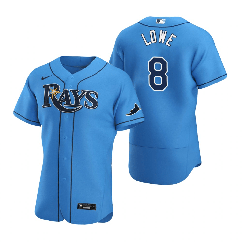 Brandon Lowe Tampa Bay Rays Alternate Blue Baseball Player Jersey