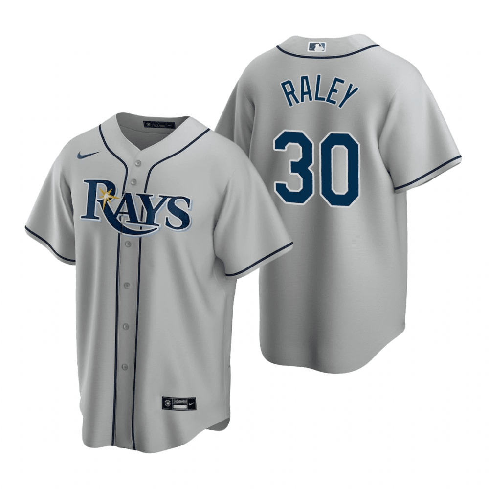 Brooks Raley Tampa Bay Rays Road Gray Baseball Player Jersey