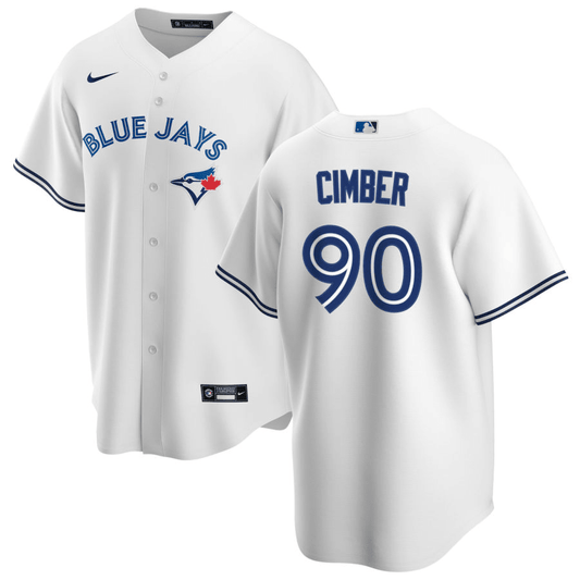 Adam Cimber Toronto Blue Jays Home White Baseball Player Jersey
