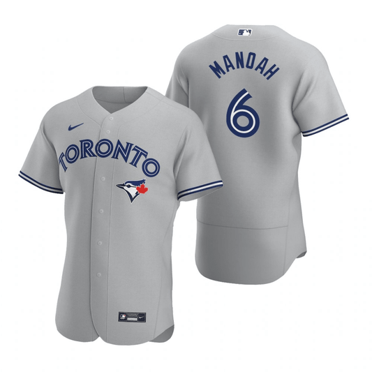 Alek Manoah Toronto Blue Jays Road Gray Baseball Player Jersey