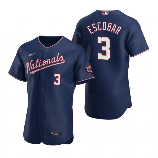 Alcides Escobar Washington Nationals Alternate Navy Baseball Player Jersey