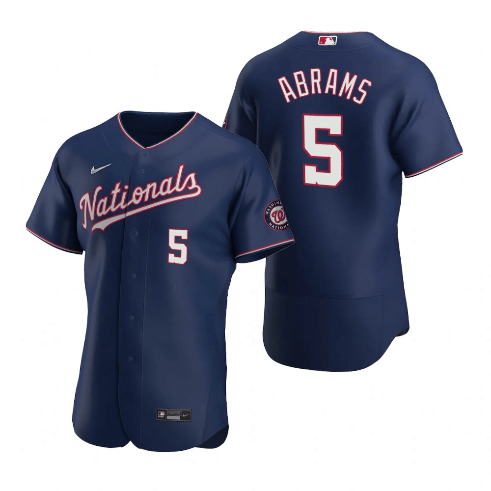 C.J. Abrams Washington Nationals Alternate Navy Baseball Player Jersey