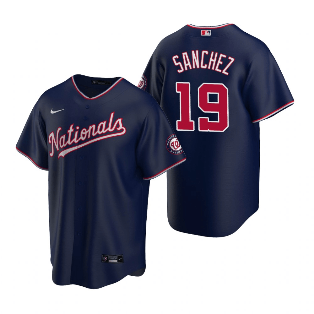 Anibal Sanchez Washington Nationals Alternate Navy Baseball Player Jersey