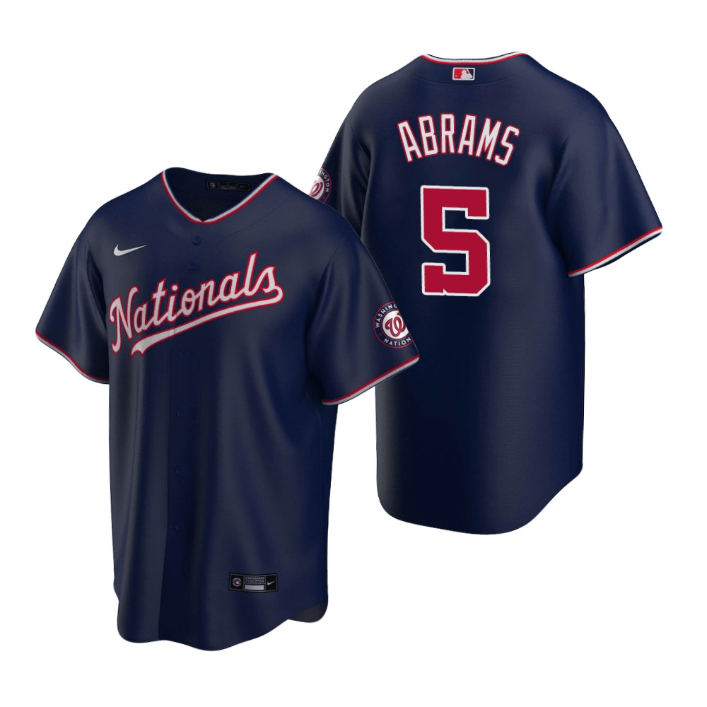 C.J. Abrams Washington Nationals Alternate Navy Baseball Player Jersey