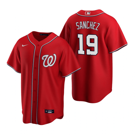 Anibal Sanchez Washington Nationals Alternate Scarlet Baseball Player Jersey