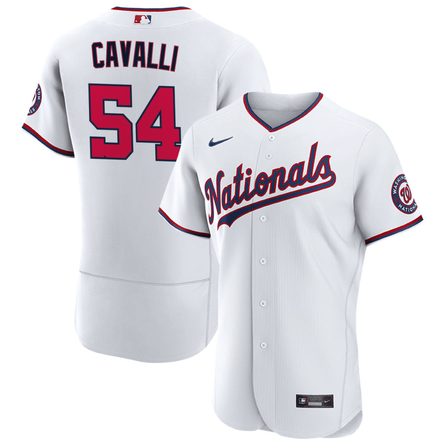 Cade Cavalli Washington Nationals Home White Baseball Player Jersey