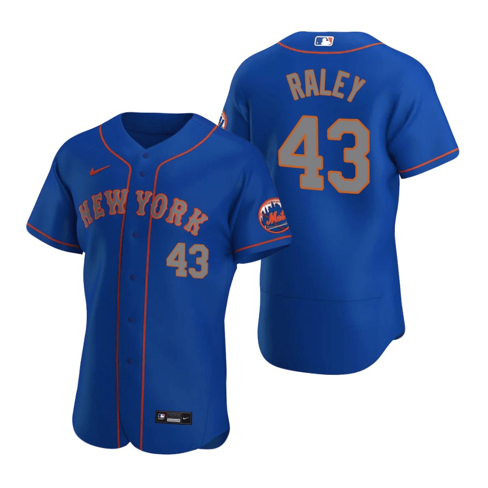 Brooks Raley New York Mets Alternate Royal Baseball Player Jersey