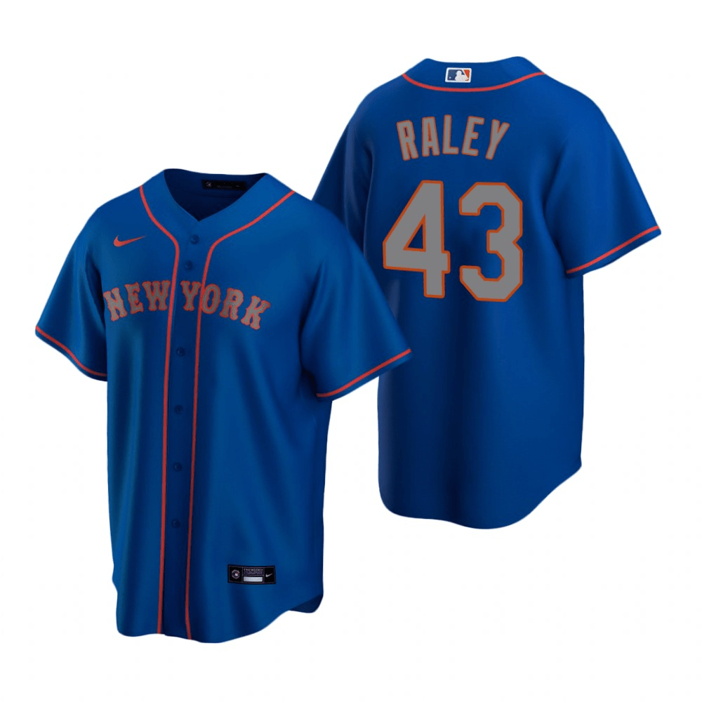 Brooks Raley New York Mets Alternate Royal Baseball Player Jersey