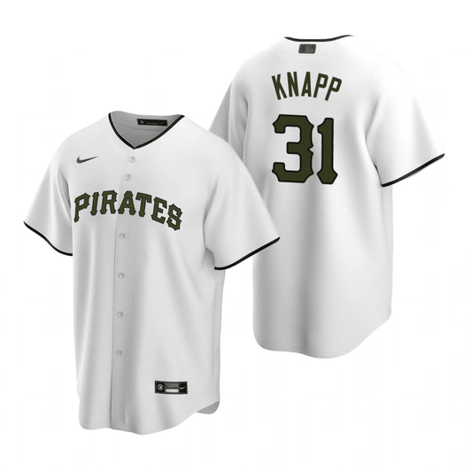 Andrew Knapp Pittsburgh Pirates Alternate White Baseball Player Jersey