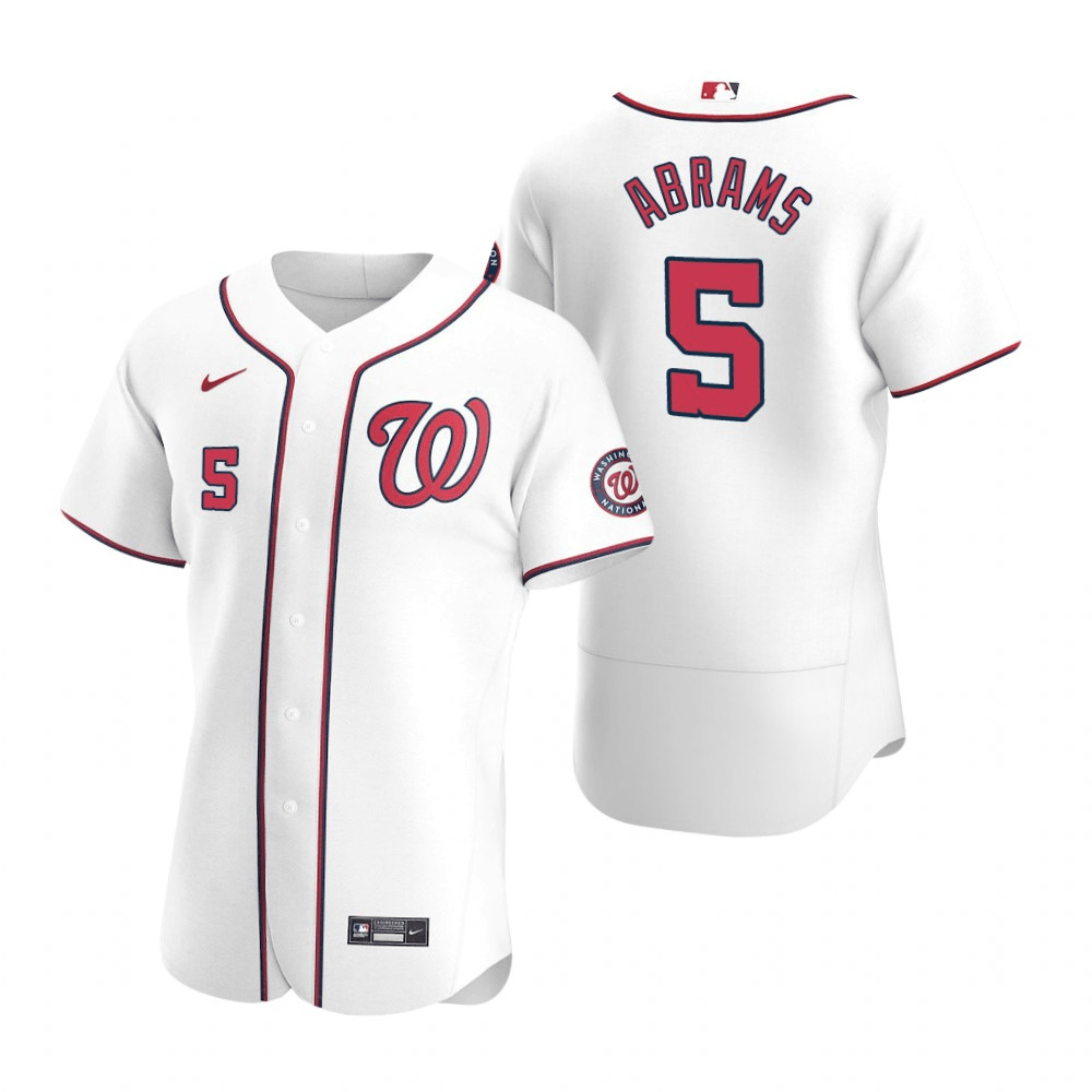 C.J. Abrams Washington Nationals Alternate White Baseball Player Jersey